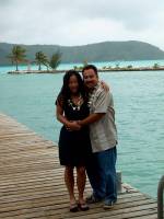 dave and leenie in bora bora 